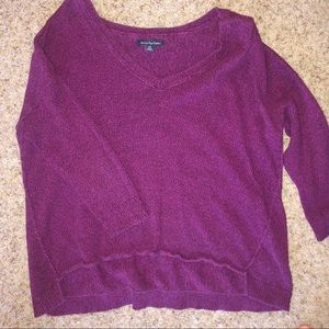 Purple crop long sleeve